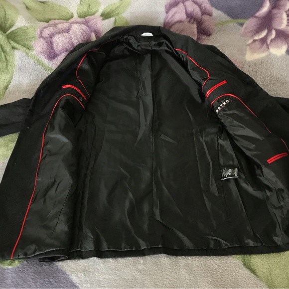 Retro Brand Dark Gray Men’s Suit Jacket - Picture 8 of 13